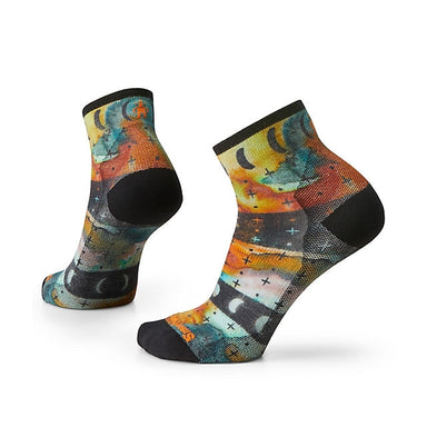 Smartwool Women's Bike Zero Cushion Celestial Print Ankle Socks Multi Color