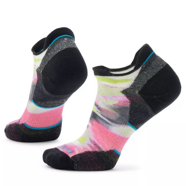 Smartwool Women's Run Targeted Cushion Brushed Print Low Ankle Socks Power Pink