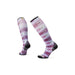 Smartwool Women's Ski Zero Cushion Flirt with Me Print Over The Calf Socks Purple Iris