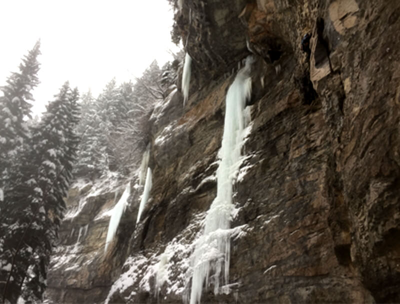 Ice Climbing in Vail’s Rigid Designator Amphitheater