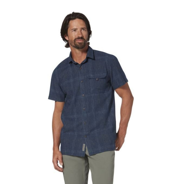 Royal Robbins Hempline Spaced S/s Collins Blue