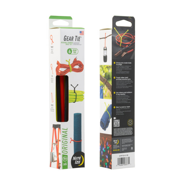 Nite Ize Gear Tie ProPack 18 in. Assorted