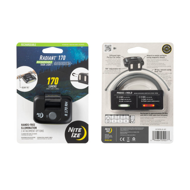 Nite Ize Radiant 170 Rechargeable Task Light One Color