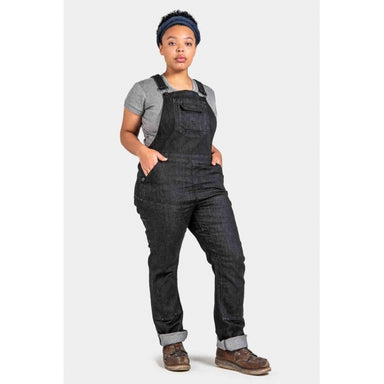 Dovetail Workwear Women's Freshley Overall - Heathered Black Denim Heathered Black Denim