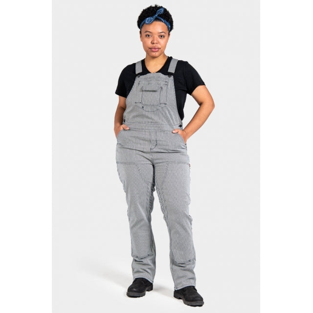Dovetail Workwear Women's Freshley Overall - Indigo Stripe Indigo Stripe
