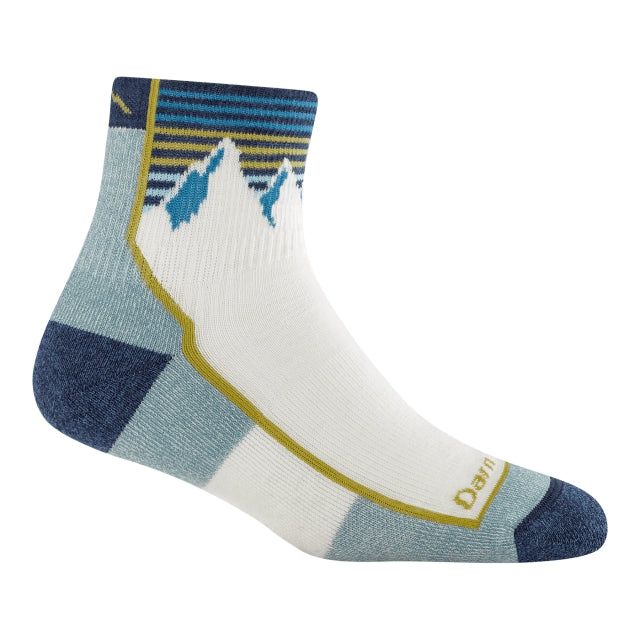 Darn Tough Hiker Quarter Midweight Cushion Hiking Socks Darn Tough Mountain White