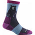 Darn Tough Bear Town Micro Crew Lightweight With Cushion Purple
