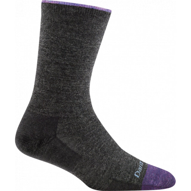Darn Tough Solid Basic Crew Lightweight Charcoal
