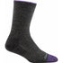 Darn Tough Solid Basic Crew Lightweight Charcoal