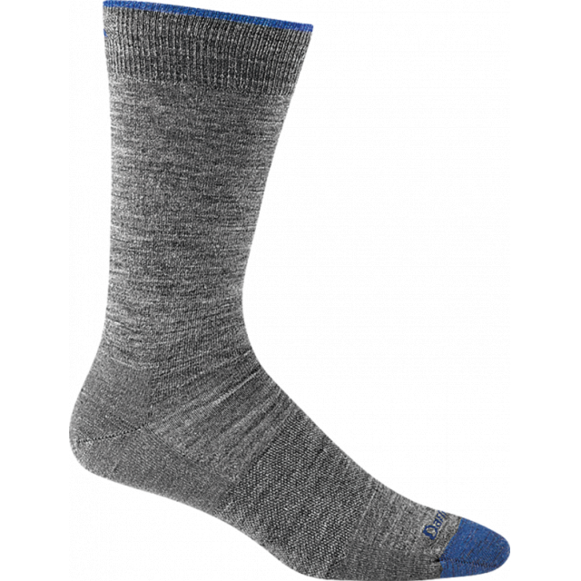 Darn Tough Solid Crew Lightweight Gray