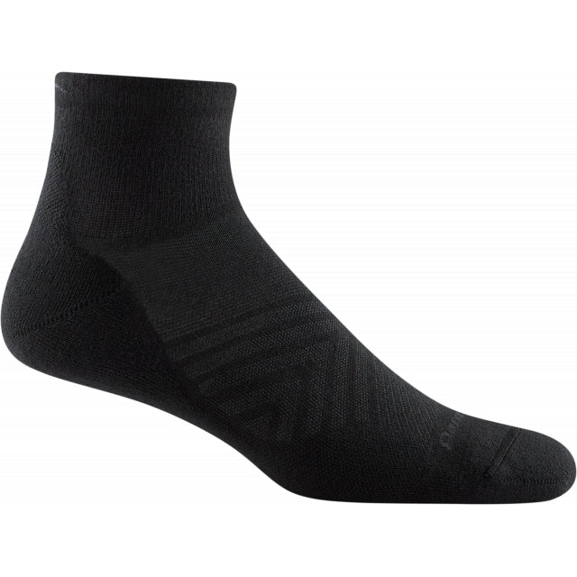 Darn Tough Run Coolmax 1/4 Ultra-lightweight With Cushion Black