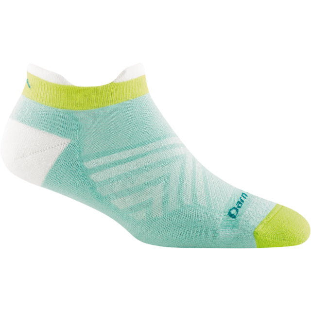 Darn Tough Run Coolmax No Show Tab Ultra-lightweight With Cushion Aqua