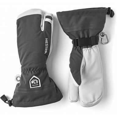 Hestra Army Leather Heli Ski - 3 Finger Grey