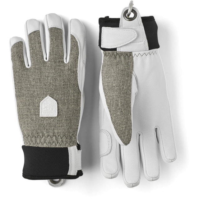 Hestra Army Leather Patrol Womens - 5 finger - Women's Light grey