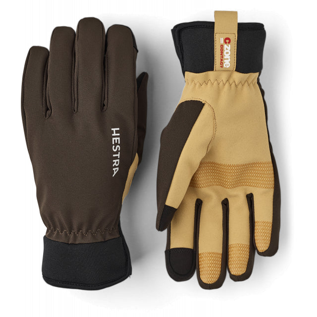 Hestra Czone Contact Glove -5 Finger Dark forest