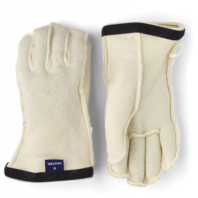 Hestra Heli Ski Wool Liner - 5 Finger Offwhite