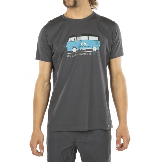 La Sportiva Van T-shirt M Carbon/Topaz
