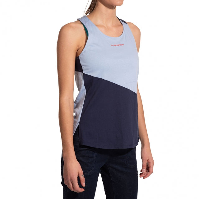 La Sportiva Twist Tank Stone-Blue/Deep Sea