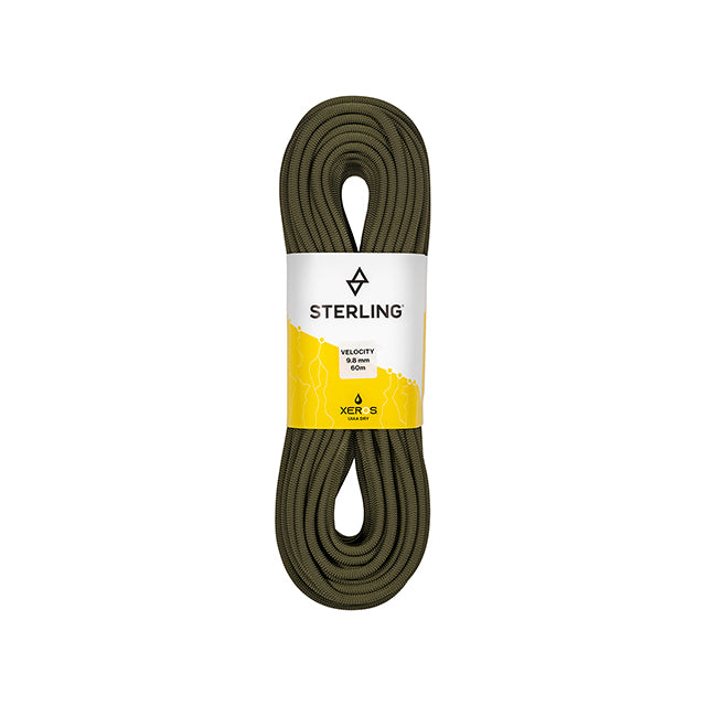 Sterling Rope Velocity 9.8 Olive Drab Xeros 70m Olive Drab