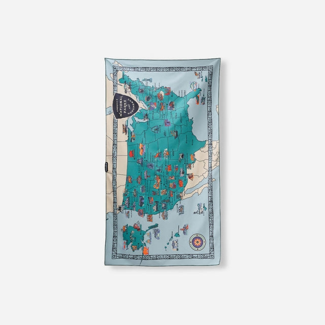 Nomadix Ultralight Towel: National Parks And Monuments Map National Parks and Monuments Map