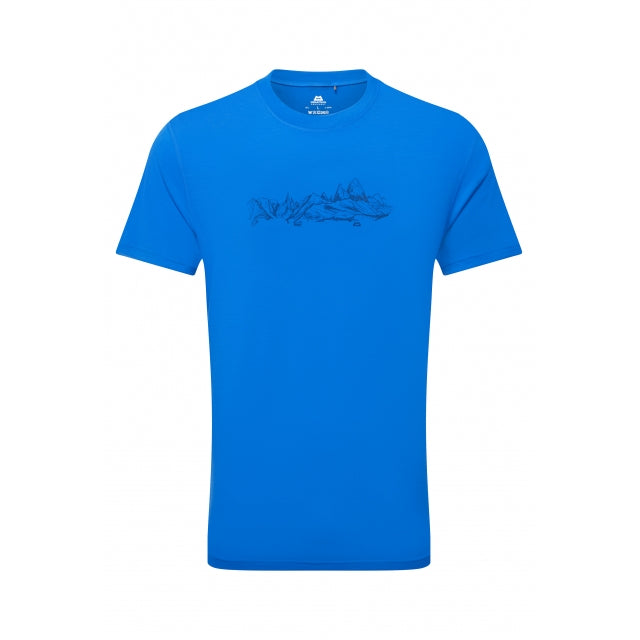 Mountain Equipment Groundup Skyline Tee Me-01965 Atlantic Blue