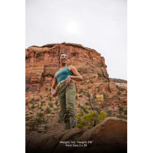 LIVSN Women'S Flex Canvas Pants Olive