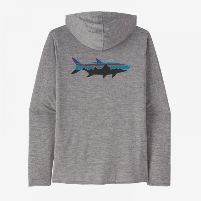 Patagonia Men's Cap Cool Daily Graphic Hoody Fitz Roy Tarpon: Feather Grey