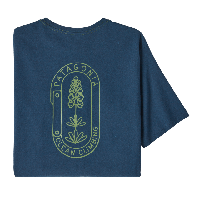 Patagonia Clean Climb Trade Responsibili-tee Clean Climb Bloom: Tidepool Blue