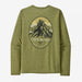 Patagonia Men's L/S Cap Cool Daily Graphic Shirt - Lands Chouinard Crest: Buckhorn Green X-Dye