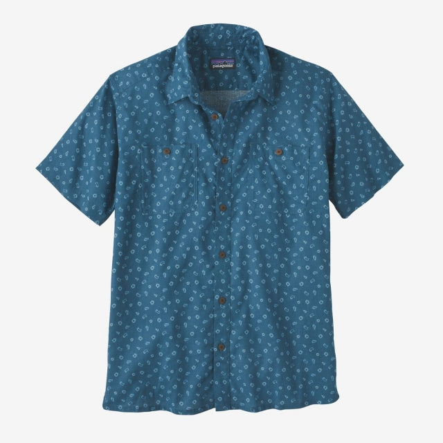 Patagonia Back Step Shirt Hexes: Wavy Blue