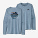 Patagonia L/s Cap Cool Daily Graphic Shirt Skyline Stencil: Steam Blue X-Dye