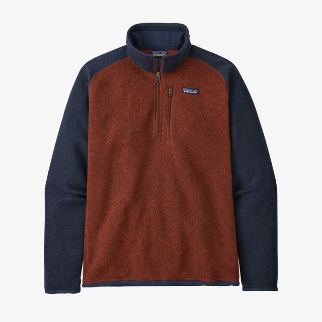 Patagonia Better Sweater 1/4 Zip Barn Red w/New Navy