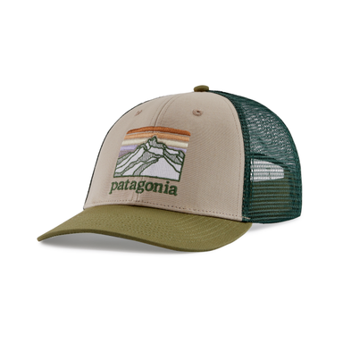 Patagonia Line Logo Ridge Lopro Trucker Hat Oar Tan