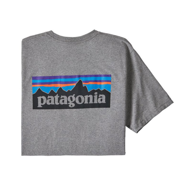 Patagonia P-6 Logo Responsibili-tee Gravel Heather