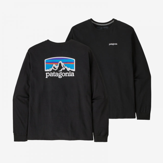 Patagonia L/s Fitz Roy Horizons Responsibili-tee Black