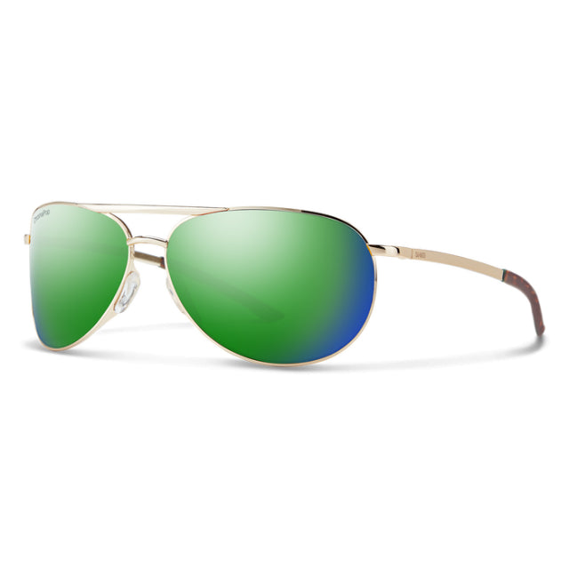 Smith Optics Serpico Slim 2 Gold + ChromaPop Polarized Green Mirror