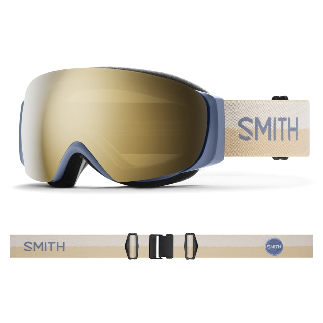 Smith Optics I/o Mag S Steel Blue Split | ChromaPop Sun Black Gold Mirror