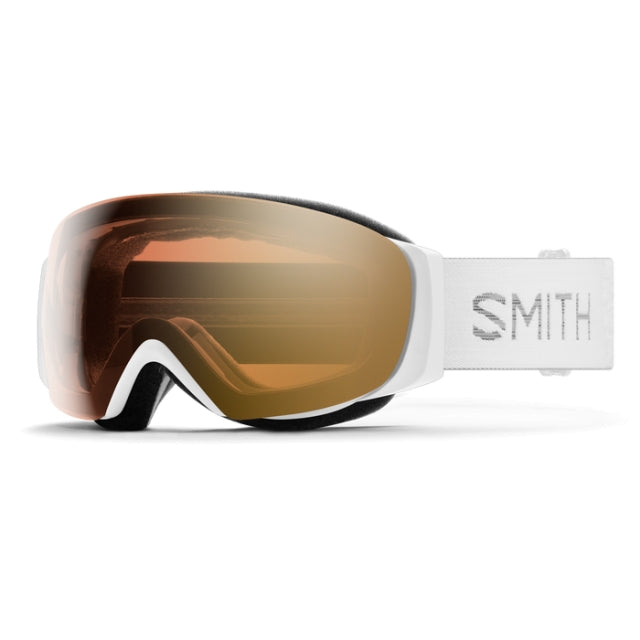 Smith Optics I/o Mag S White Chunky Knit | ChromaPop Pro Photochromic Gold Mirror