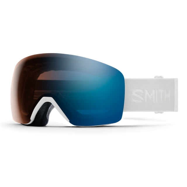 Smith Optics Skyline White Vapor | ChromaPop Pro Photochromic  Blue Mirror