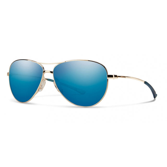 Smith Optics Langley Gold + Blue Mirror
