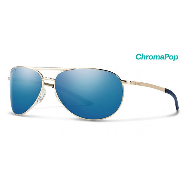 Smith Optics Serpico Slim 2 Gold Chromapop Polarized Blue Mirror