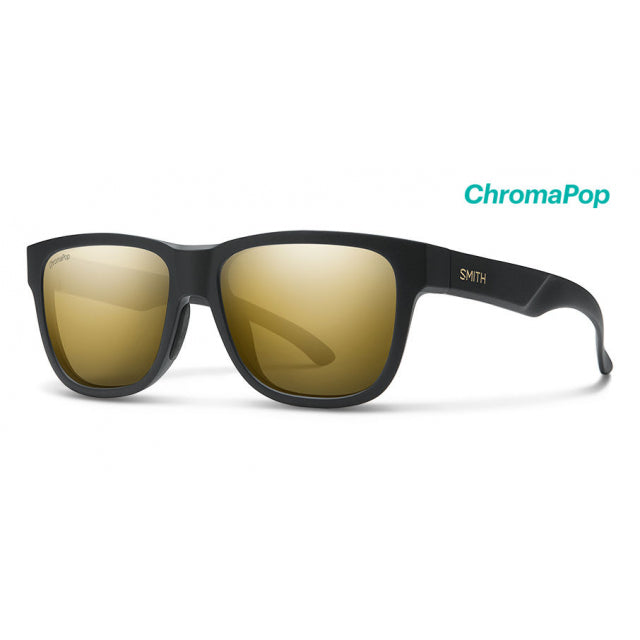Smith Optics Lowdown Slim 2 Matte Black Gold - ChromaPop Polarized Black Gold Mirror