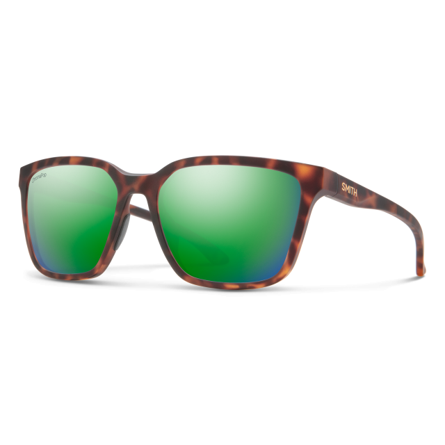 Smith Optics Shoutout Matte Tortoise + ChromaPop Polarized Green Mirror