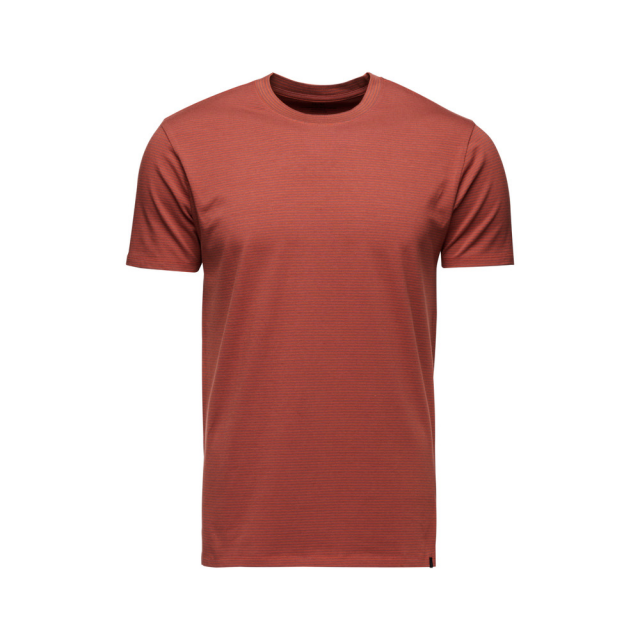 Black Diamond Stripe Ss Tee Mahogany-Burnt Sienna
