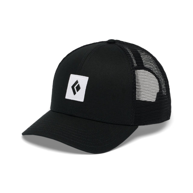 Black Diamond Bd Trucker Hat Black-Black-White Icon Patch