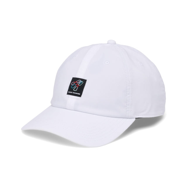 Black Diamond Synthetic Dad Hat White-Blk Woven Qckdrs Patch