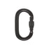 Black Diamond Oval Keylock Screwgate Carabiner Black