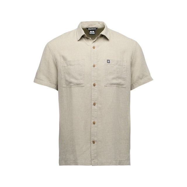 Black Diamond Scenic Route Short Sleeve Shirt Pine Smoke-Chalk