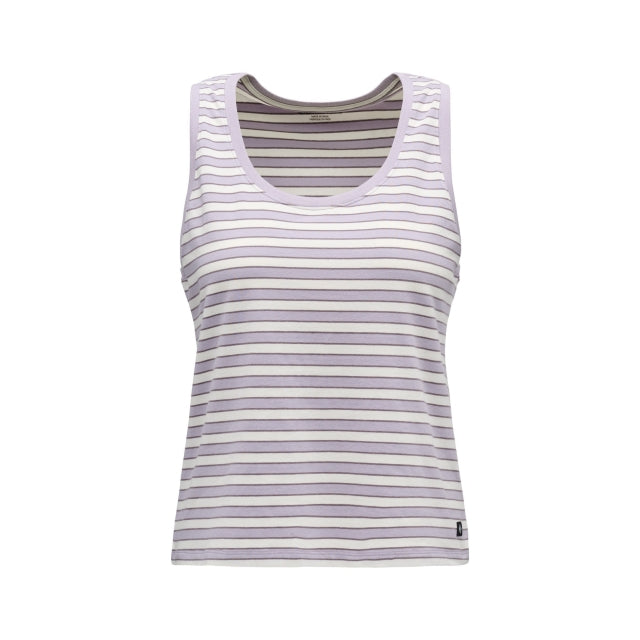 Black Diamond Bd Stripe Tank Long Dusk Violet-Off Wht-Drk Mauve