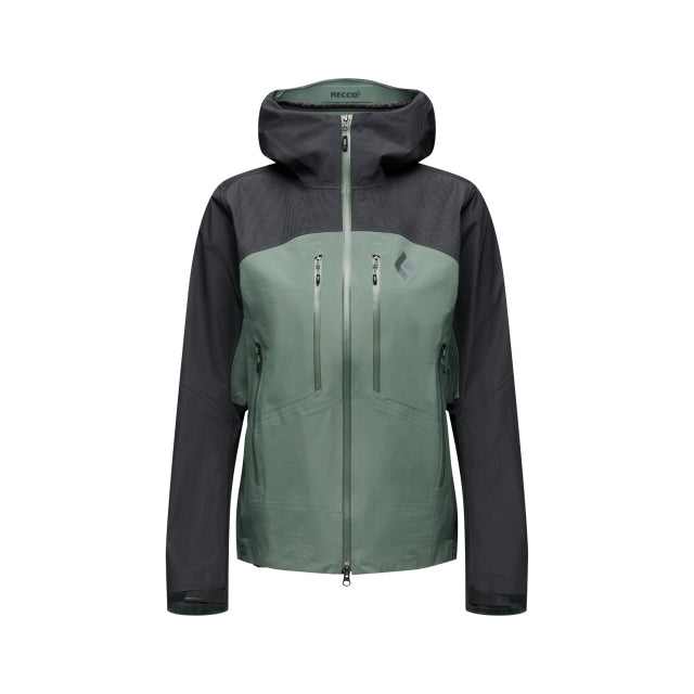 Black Diamond Mission Alpine Shell Black-Laurel Green
